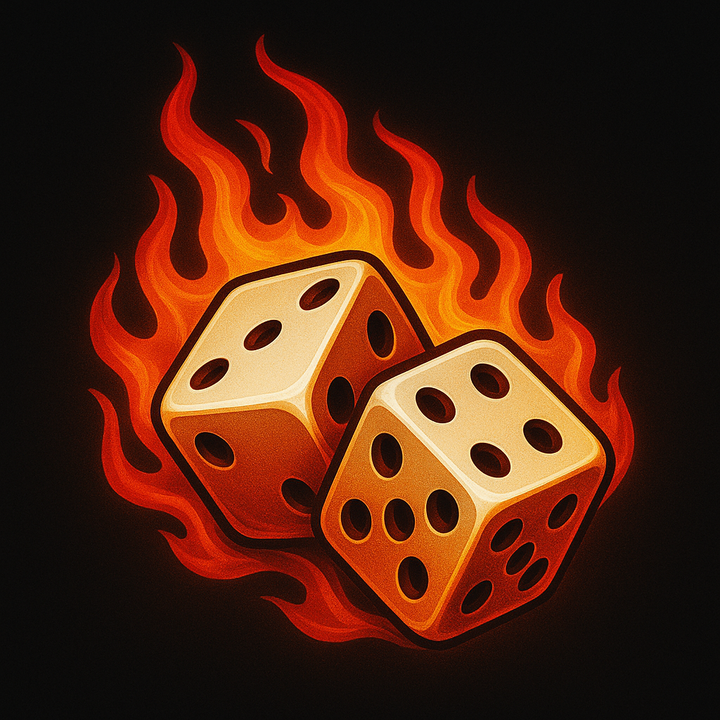 Privacy Policy flaming dice